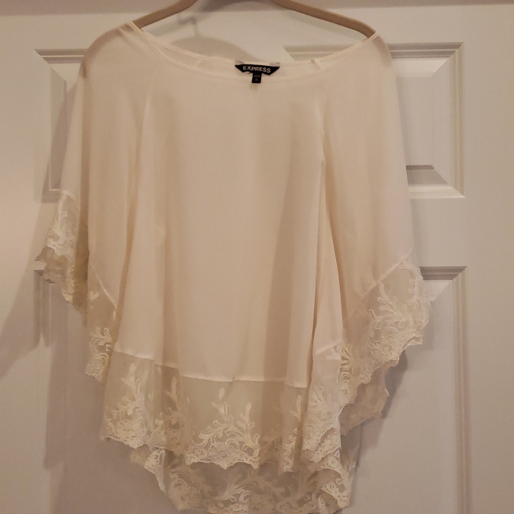 Sheer Express swimsuit coverup top